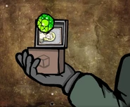 The Green Gem in Cube Escape: The Cave.