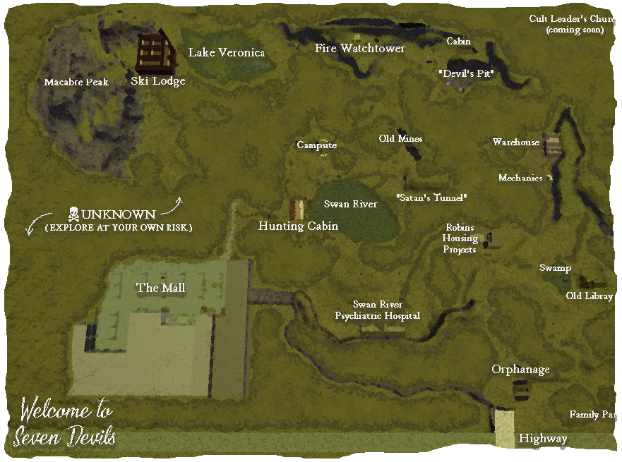 Chapter One Map One Info Cult Of The Cryptids Wiki Fandom - roblox red cults
