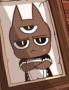 Narinder in a Maid outfit. Image featured in Lamb Radio in a frame on the Lamb's desk.
