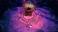 Leshy roars and summons worms to fight for him.