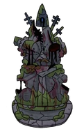 Statue of Bishop of Pestilence in Limbo