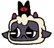 Lamb-knucklebones-lose-game-loop.gif (982 KB) The Lamb sad that they just lost a game of Knucklebones.