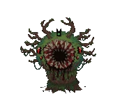 Eldritch Leshy banging his head on the ground 3 times.