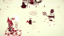 Baal floats in the air while summoning cultists.