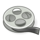 A reel of film (vector logo)