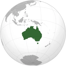 Location of Australia