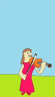 Monsour playing violin