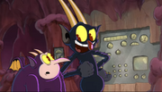 The Devil nudging Henchman