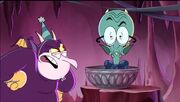 Henchman angry with Stickler