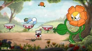 Ataques a distancia de Cagney Carnation.png (1,68 MB) Preparando su ataque de búmerang o proyectiles bellota
