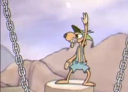 Атакует киркой