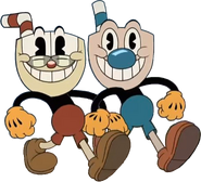 Cuphead and Mugman as they appear in The Cuphead Show!.