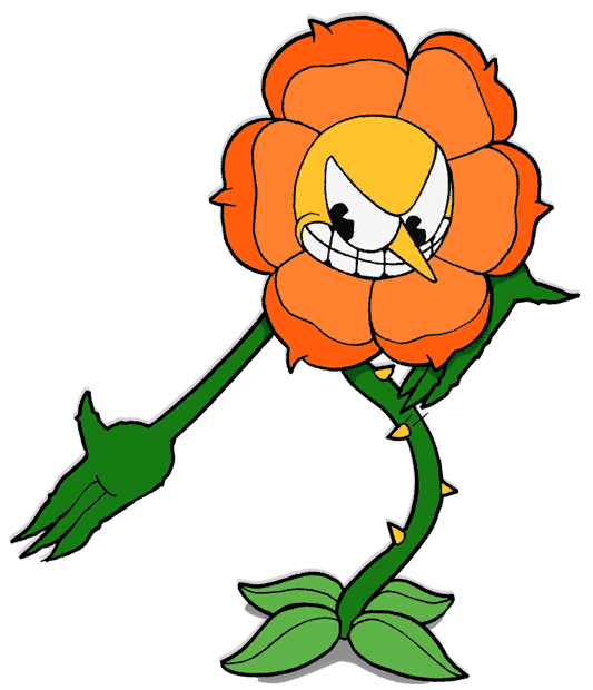 cuphead flower boss