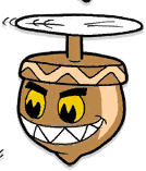 The Aggravating Acorn shot by it.