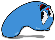 Goopy charging up for a lunge attack.