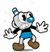 Mugman in the Devil fight intro