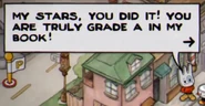 «Мои звёзды, вы сделали это! Вы действительно класс А в моей книге!»