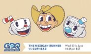 Cuphead in the second TheMexicanRunner advertisement