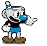 Mugman aiming forwards