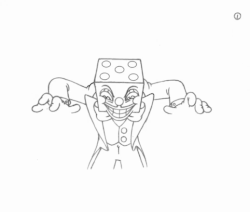 Coloring page Cuphead King Dice