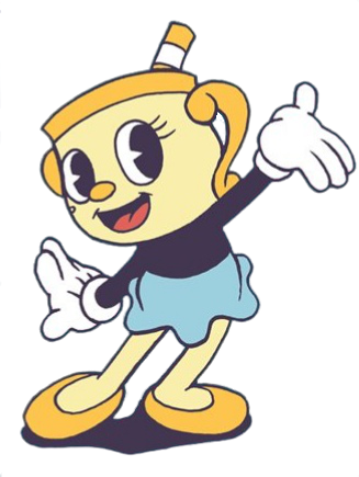 Ms chalice in the cuphead show style