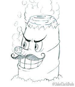 cuphead cigarette boss Mr. Wheezy | Cuphead Wiki