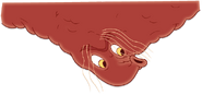 The ulcer is moderately attacking to the right