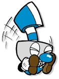 Mugman axe jumping