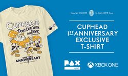 The Cuphead Show! Ms. Chalice T-Shirt - BLUE