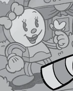 Ginger with a butterfly