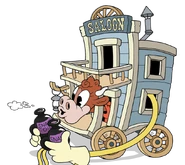 Cowgirlblowgun.png (389 KB) Esther blowing bottles of snake oil