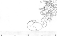 Chinook intro animation cell (pencil test)