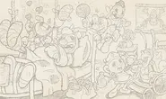 Cuphead Patch 1.3.3 Art.webp (1.13 MB) Official Patch Art featuring the Moonshine Mob being patched up by Cuphead and Co.