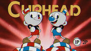 Cuphead and Mugman when starting the game, 2016 demo.