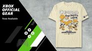 Cuphead in the second 1 year anniversary T-shirt advertisement