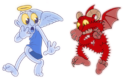 Some Devil, devil Kings, Cuphead, boss, devil, sprite, com, invertebrate,  wiki, blog