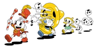 Cuphead parade artwork