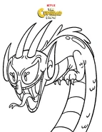 A sketch of The Devil in Serpent form