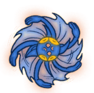 An imp spinning