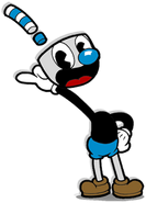 Mugman tipping his head