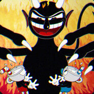 The Devil, along Mugman and Cuphead, in the E3 2014 trailer