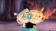 Mugman and Chalice hugging