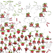 Radish's sprite sheet