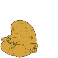 即將吐出土塊/蠕蟲的薩爾·斯普德