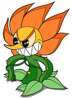 Teachers when students use Wikipedia be like, Cuphead Flower / Cagney  Carnation