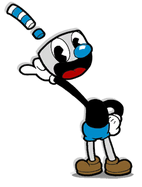 Mugman tipping his head