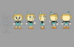 Cuphead And Mugman And Ms. Chalice  Animation reference, Game character,  Cuphead game