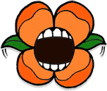 Cagney Orange Floater Attack.png (12 KB) Orange Toothy Terror Floater (open)