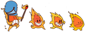 The four types of the Fireball Marchers