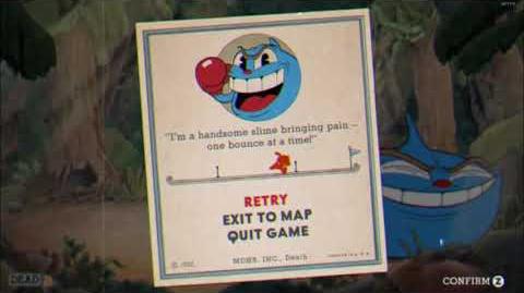 Cuphead - "Ruse of an Ooze" Game Over Screen Version